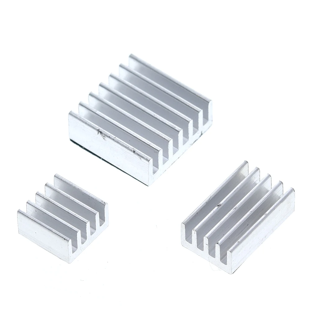 TZT For Raspberry Pi 4 Heat Sink 3pcs Raspberry Pi 4B Aluminum Heatsink Radiator Cooling Kit Cooler for Raspberry Pi 4 Model B
