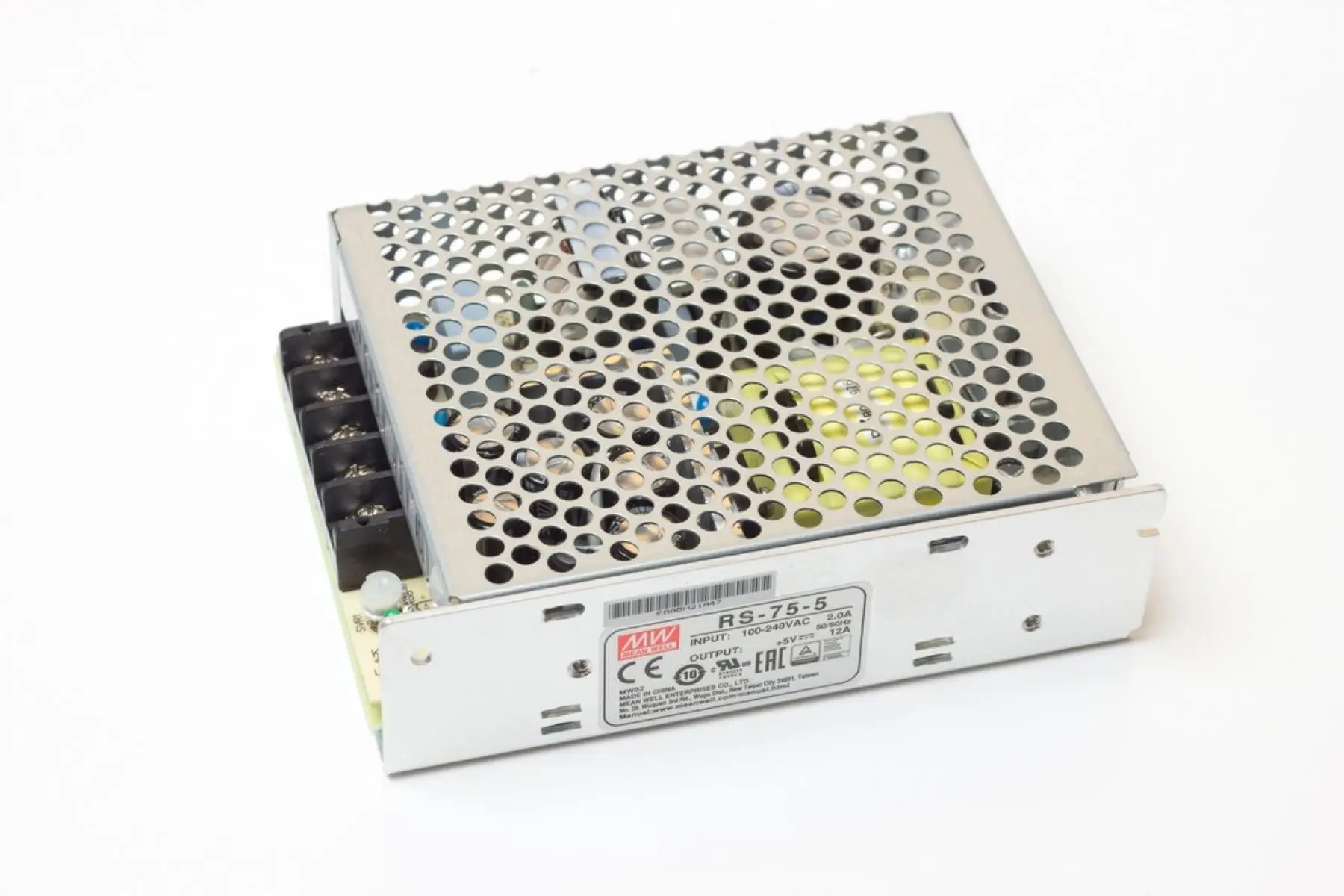 RS-75-5 75W | 5V | 88-264VAC/124-370VDC RS switched switching power supply