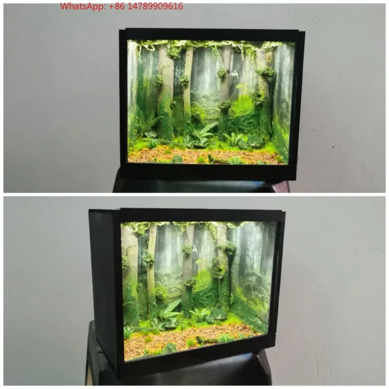 Miniature Forest Scene Model: 251520cm Handmade Forest Diorama Base, Brand New Micro Landscape Ornament for Room Decor