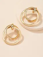 Round Hollow Out Drop Earrings For Daily - Image 4