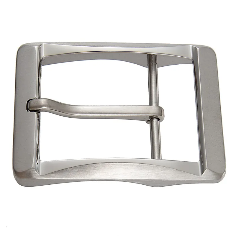 40 مللي متر التيتانيوم النقي غير قابل للصدأ الرجال مشبك حزام عادية-ثقوب اللكم دبوس مشبك حزام مناسبة ل 38-39 مللي متر مشبك حزام عريض