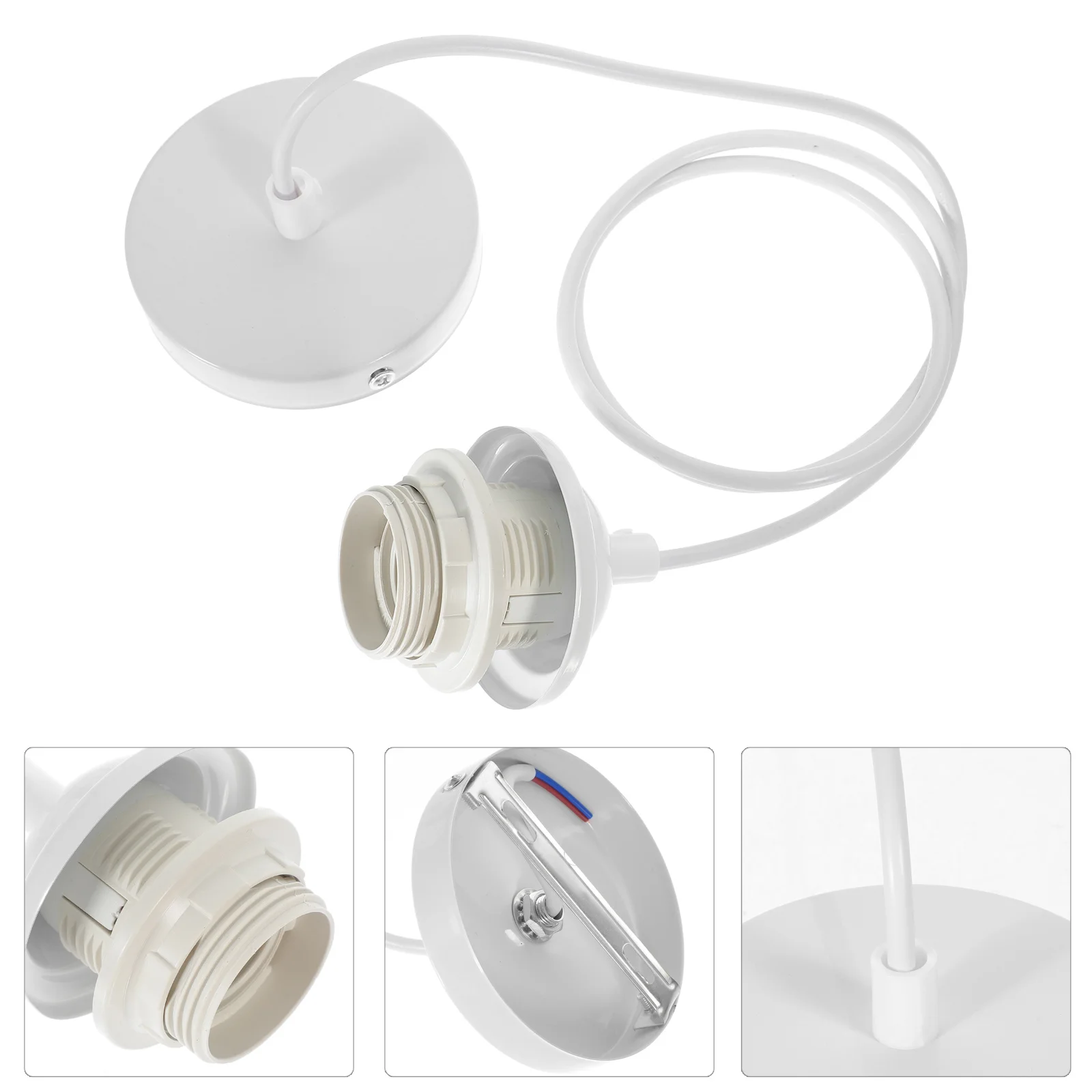 

2Pcs Vintage Pendant Light Iron Hanging Lamp Holder Mini Ceiling Light for Home Dining Room Bedroom Kitchen Decorative Lighting