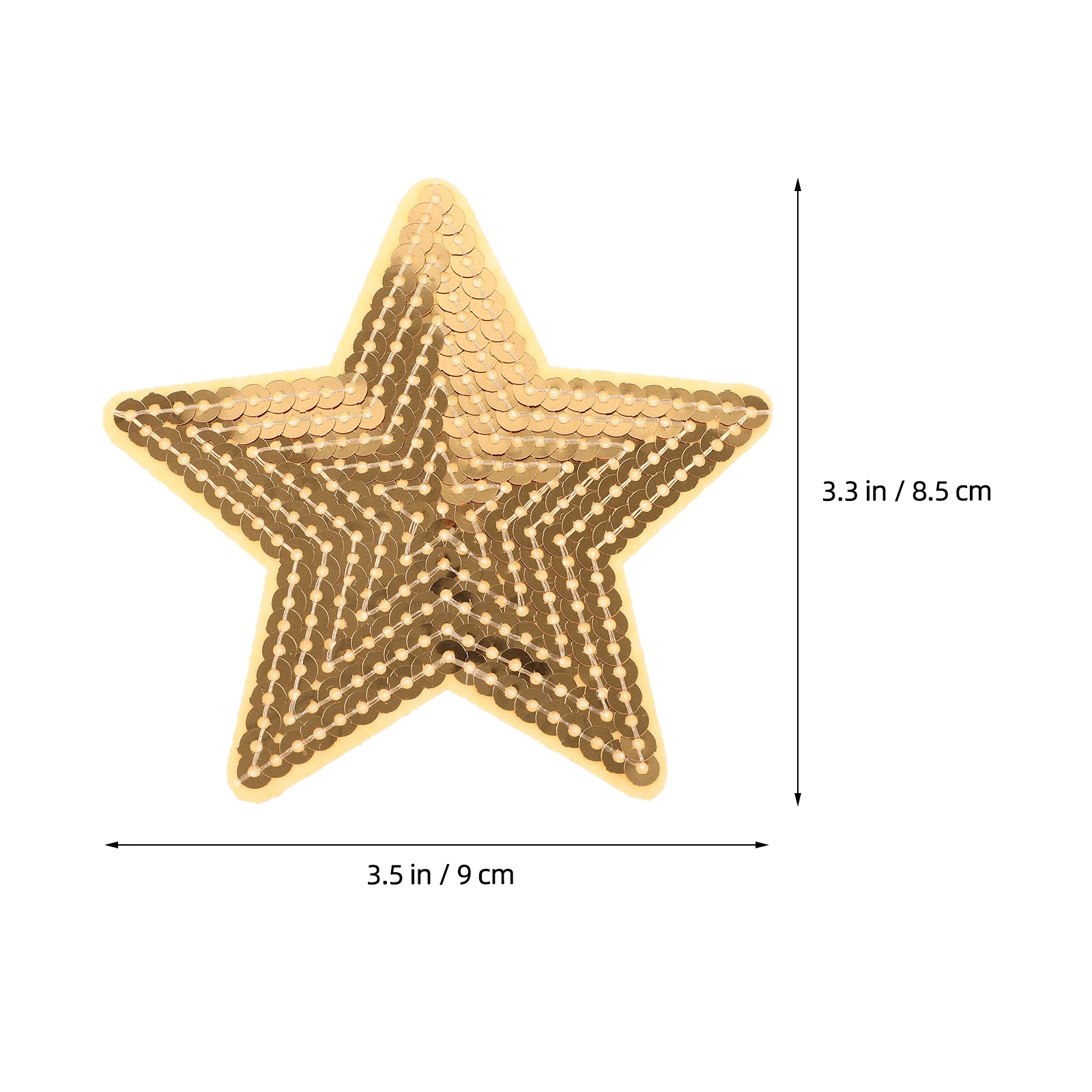 

10pc Sequin Five-Pointed Star Patches Embroidered Clothing Repair Appliques For Jeans Shirts Bags Crafts Blue