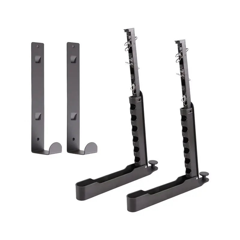 

ABBN-2Pcs Складная многофункциональная вешалка для дверей с ветрозащитным зажимом для дверей диаметром 1,81 дюйма