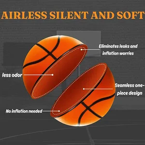 Silent Basketball Sulado with Airless Foam, Interior Training Ball, Quiet dribble, mudo bouncing, Christmas gift, number 7 12 Main Sales Basquet - №3