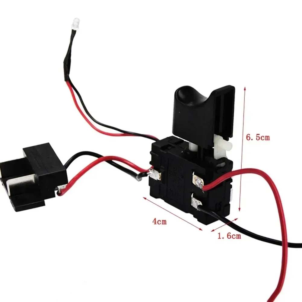 Imagem -04 - Bateria de Lítio dc 12 14.4 18v 12a Furadeira sem Fio Controle de Velocidade Interruptor de Gatilho Velocidade da Luz Botão de Pressão