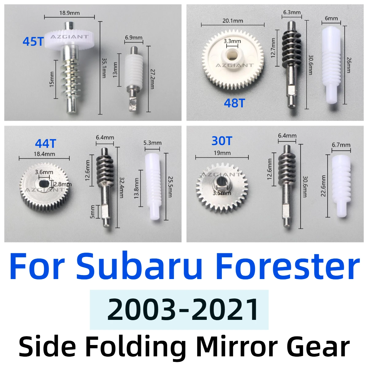 Gear For Subaru Forester 2003-2021 Car Side Wing Electric Rearview Folding Mirrors Actuator Motor Cog Auto Fold Mirror Repair