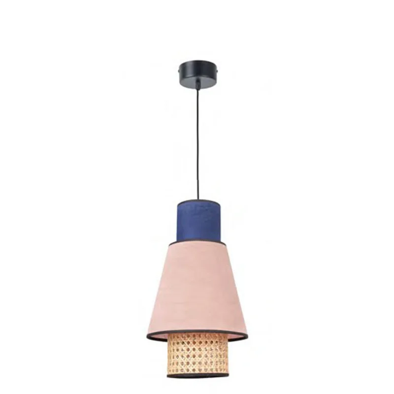 

Rattan chandelier, simple modern creative personality in the living room, fabric art, hotel Japanese restaurant chandelier