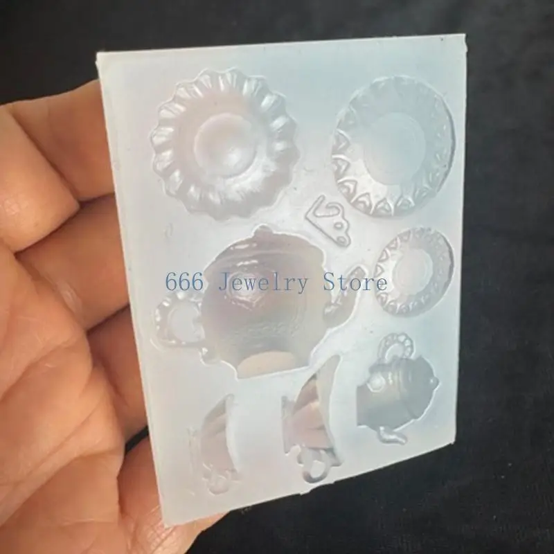 F2TD Heat Resistant Silicone Teapot Mold For Clay Modeling And DIY Gifts