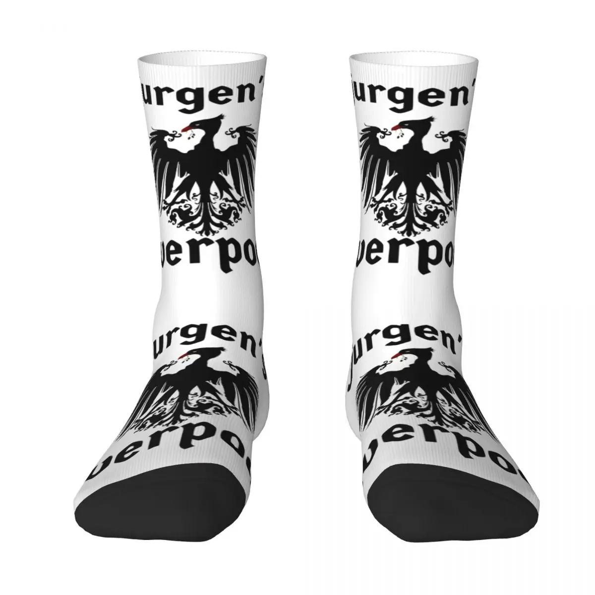 Fashion Jurgen Klopp Mighty Reds Soccer Socks Polyester Long Socks for Women Men Sweat Absorbing