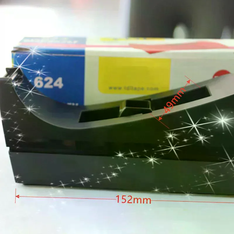 

1 шт., черный настольный мини-диспенсер для ленты, резак для ленты с нескользящей основой, диспенсер для ленты, диспенсер для заправки для офиса, школьных принадлежностей