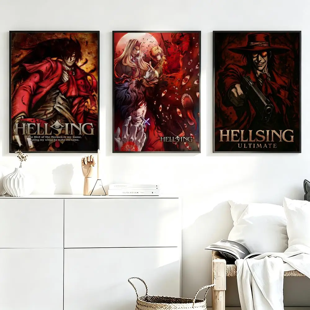 Aesthetic Wall Art Poster Trendy anime Hellsing Ultimate Poster for Bedroom Dorm Room Home Decor Large Wall Picture Print