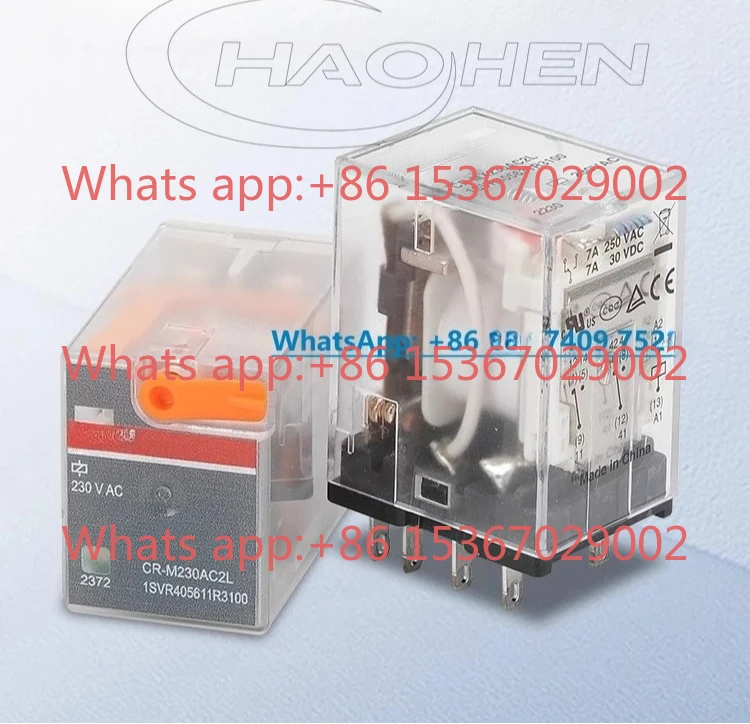 

Промежуточное реле CR-MX024DC2L/DC24/220 В переменного тока CR-M230AC4L, основание 8/14 контактов