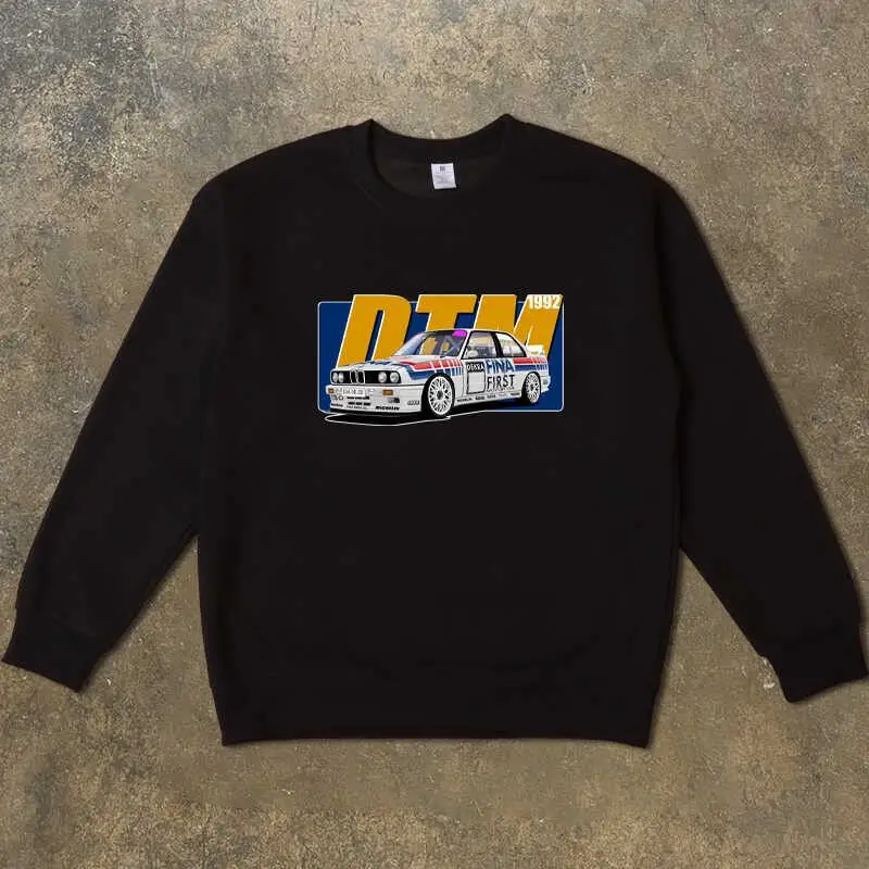 

M3 Rally Racing Car Модифицированный автомобиль Универсальный свободный свитер с круглым вырезом и длинными рукавами Мужская и женская осенняя свободная повседневная толстовка