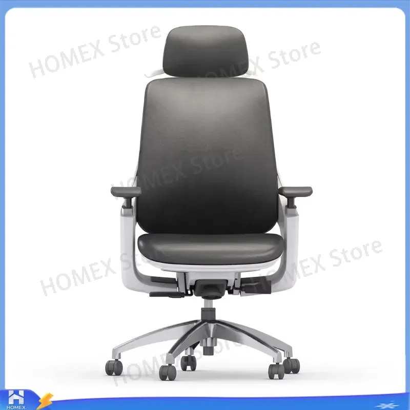 High Back Executive Office Chair Modern PU Leather Ergonomic Computer Desk Chair with 3D Armrests Tilt Lock Mechanism for