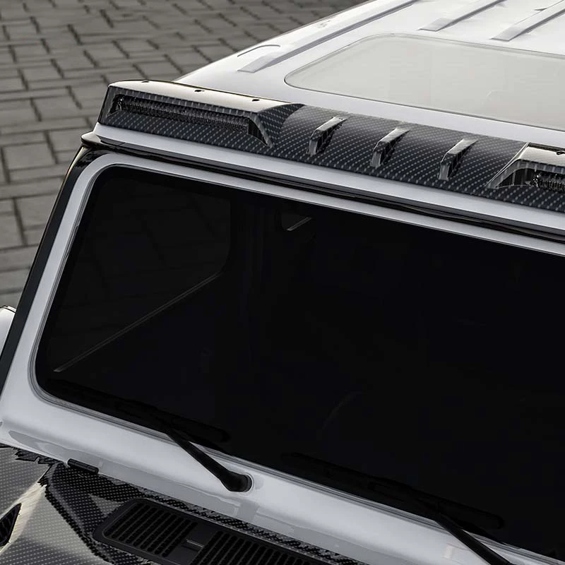 Dry Carbon 4x4 Front Top Roof LED DRL Light Bar for Mercedes Benz G Class W460 W461 W462 W463 W464 G500 G550 G580 G63 1979-2026