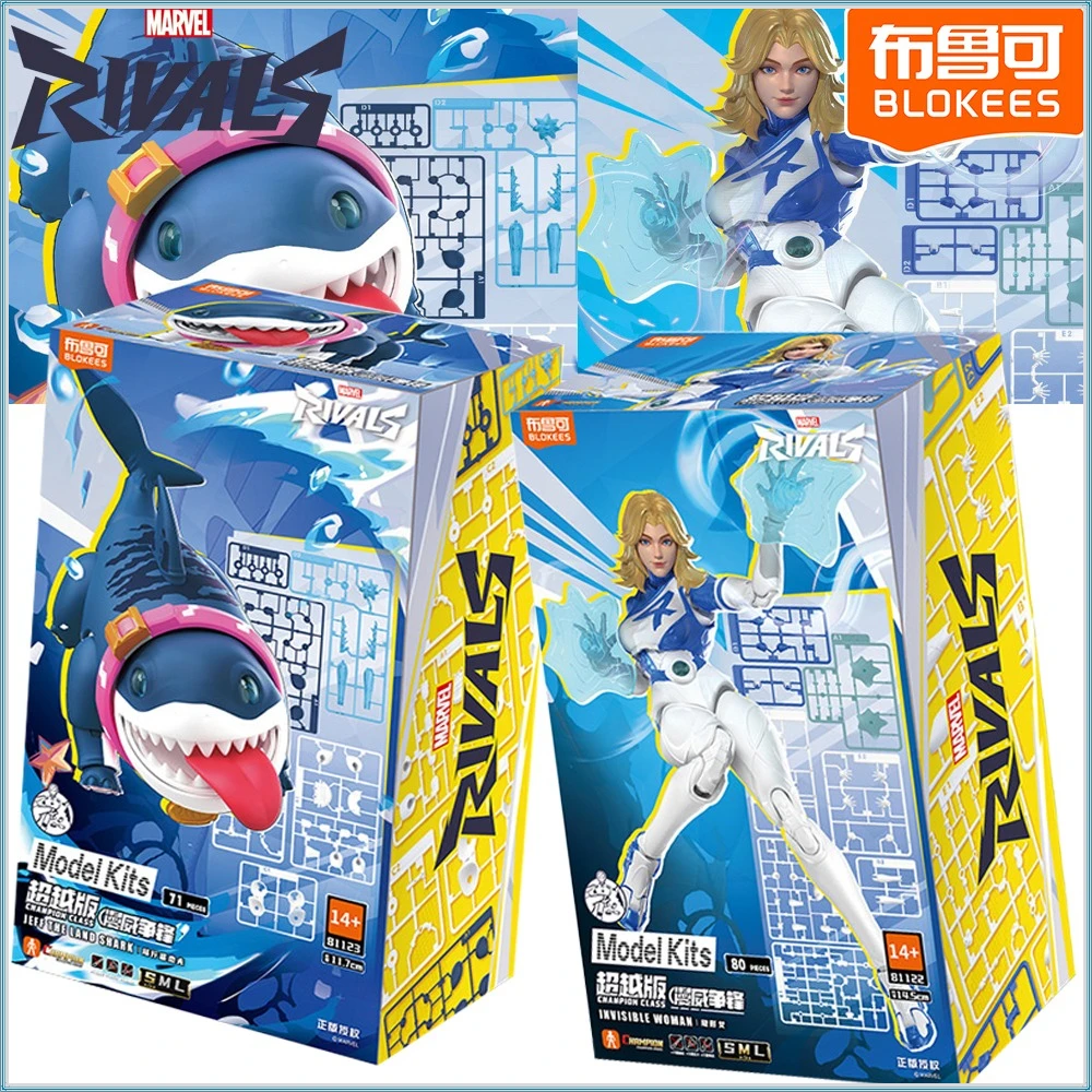Official Blokees Marvel Rivals Action Figures Classic Game IP Character Styling Design Creative Desktop Display Model Fun Toys