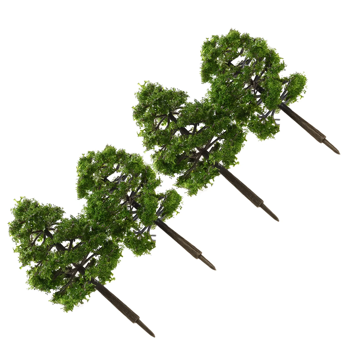 Winomo 20pcs 9cm Scenery Landscape Model Tree Simulation Tree (Dark Green) Architectural model tree Green model tree