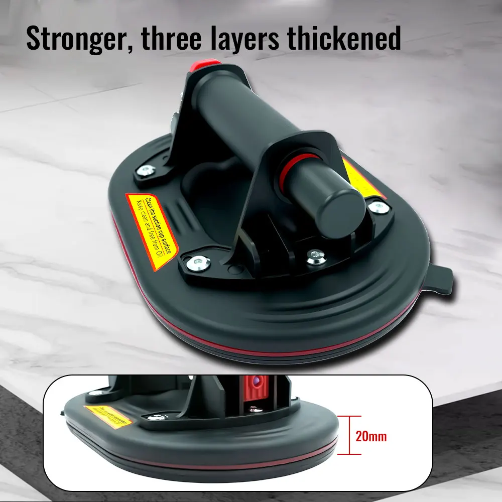 Portable Vacuum Suction Cup 250kg Carrying Capacity Oval Tile Suctions Cups for Tile Glass Floor Lifting Tools