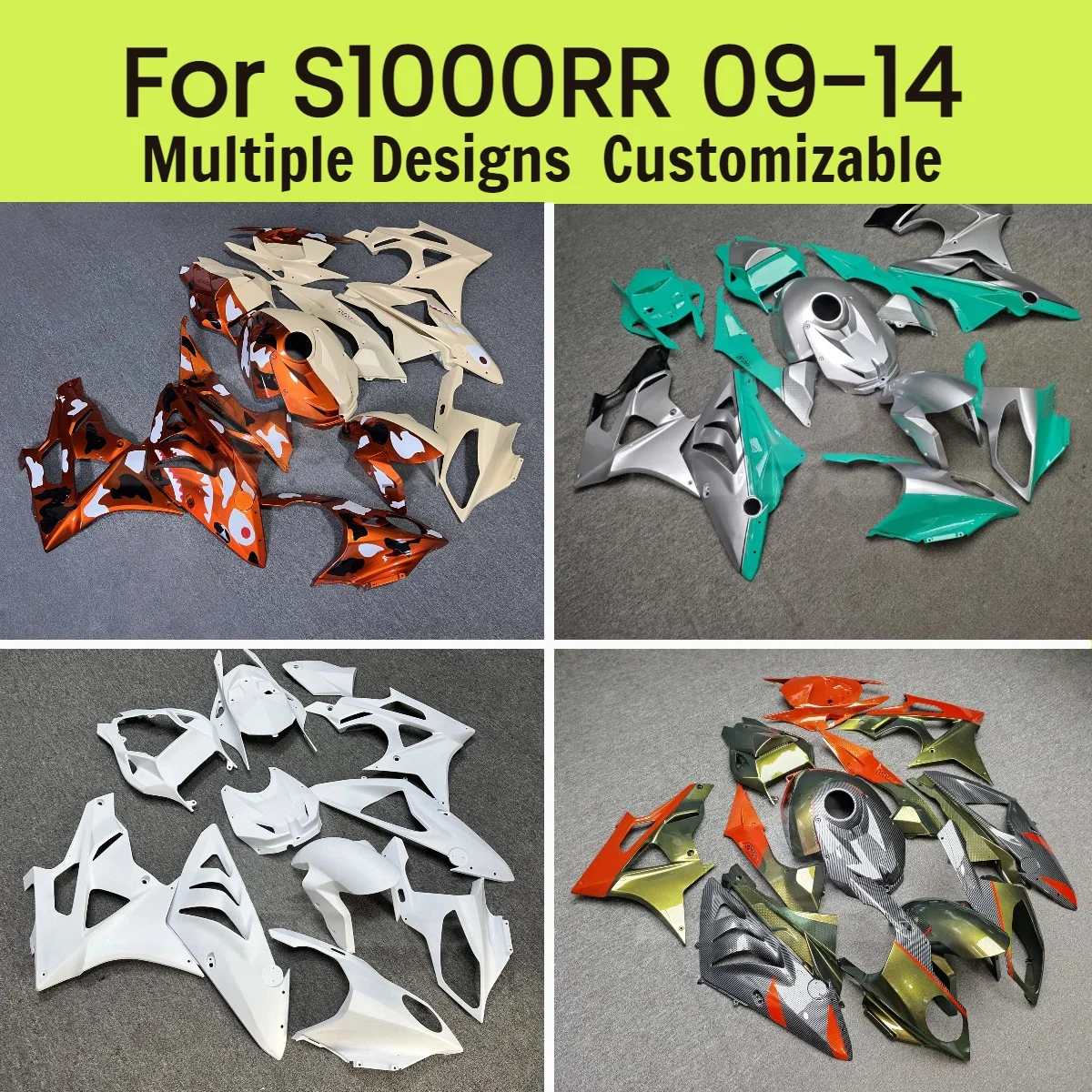 

For BMW S1000RR 2009-2014 Carbon Fibre Hot Style Fairing Kit S 1000RR 09-14 Prime Injection Bodywork Fairings