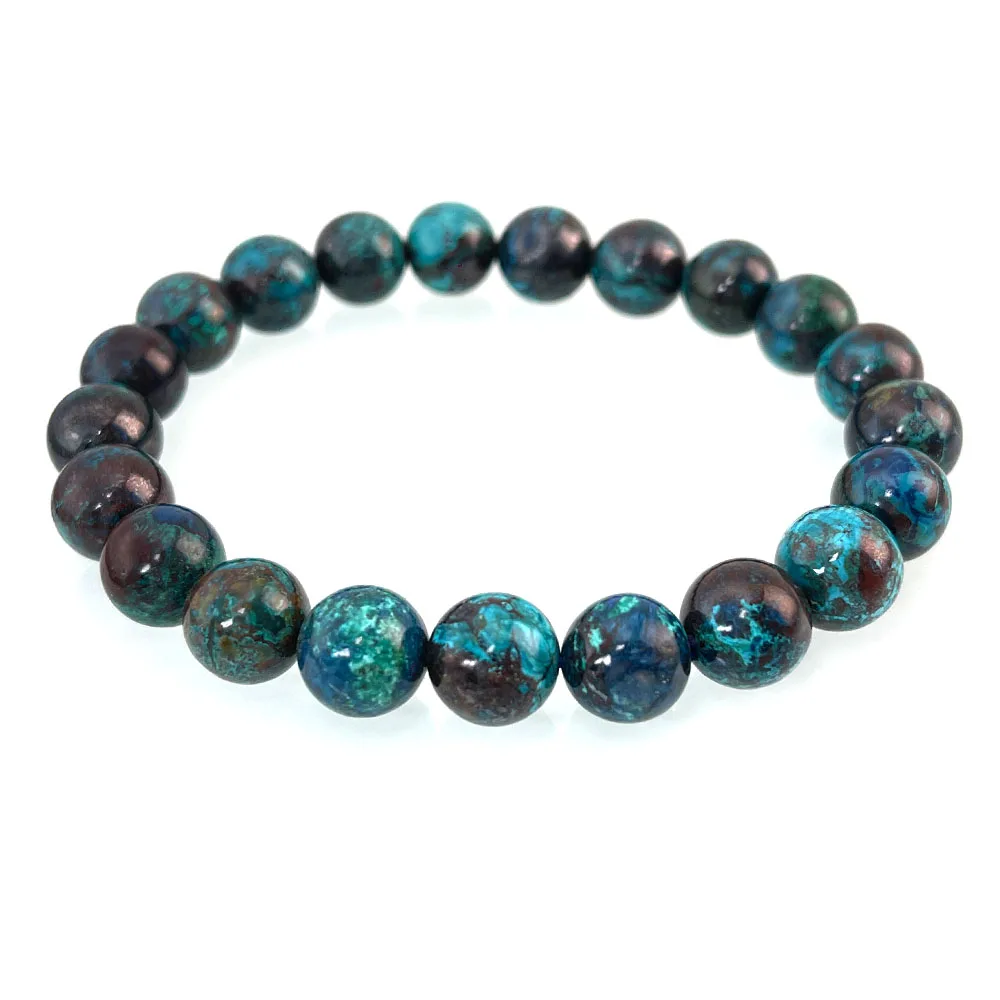 Hot Sale Natural gemstone Healing Phoenix Stone 8mm Bracelet Crystal chrysocolla Bracelet Gifts For Wedding Souvenirs Guests AAA