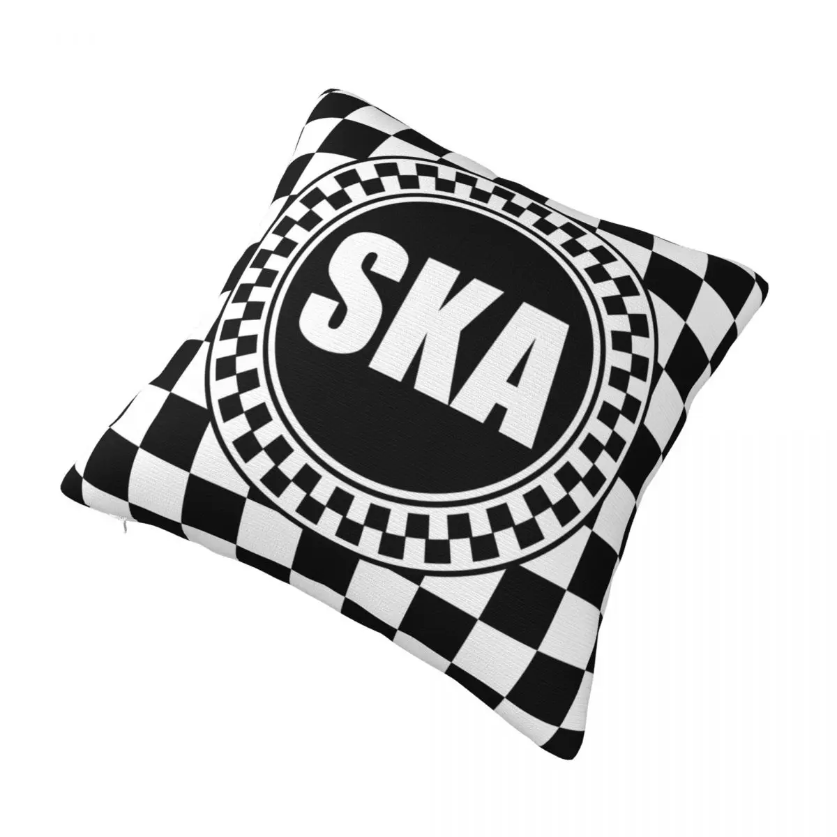 2 Tone Music SKA-rock SKA Logo Pillowcase Cushion Cover Gift Two Tone 2Tone SKA Check Throw Pillow Cover Home Zipper Multi-Size