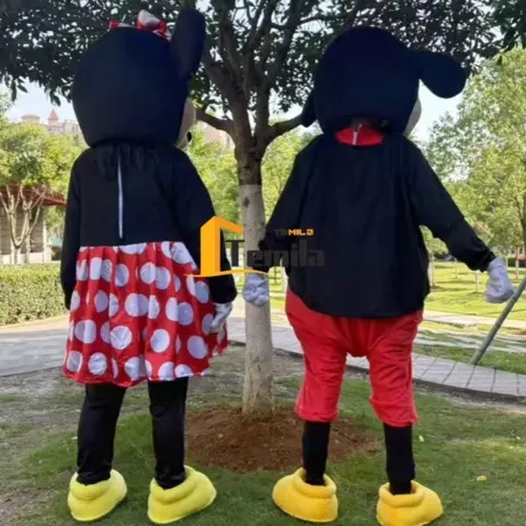 Musse Pigg Minnie Cosplay-kostymer Klassiker Tecknad figur Maskot Reklamkostym Festdjur Cosplay-kostymer 8 best sales Minnie maskotdräkt - №4