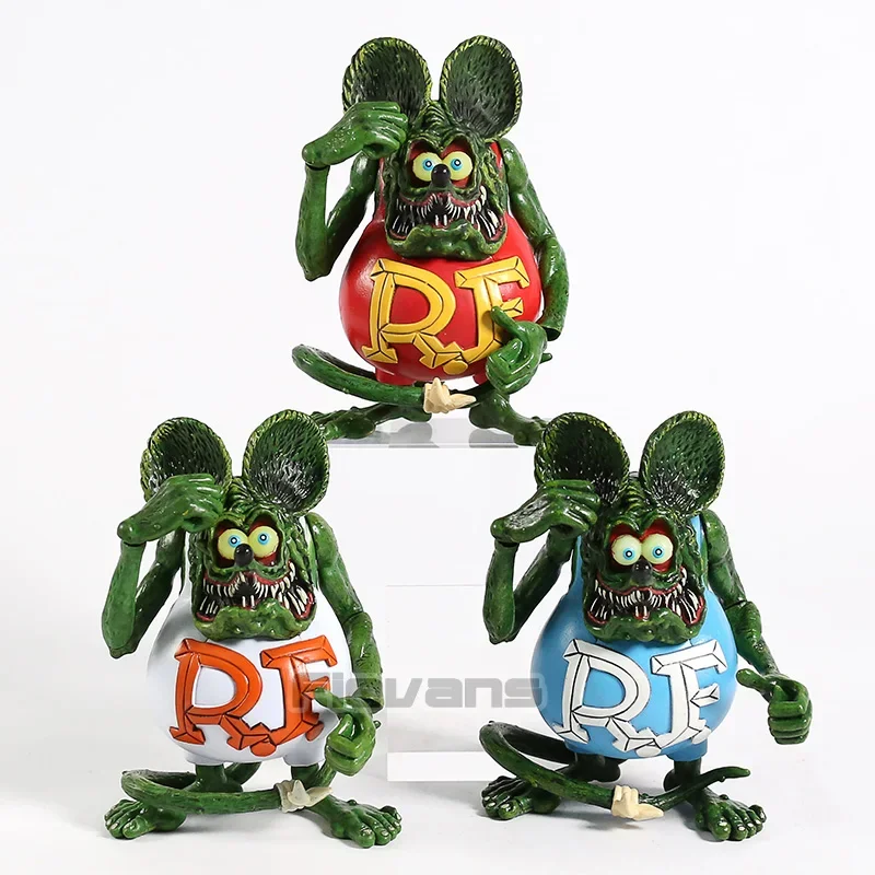 Rat Fink Joint Movable PVC Action Figure Collectible Model Toy Brinquedos Figurals