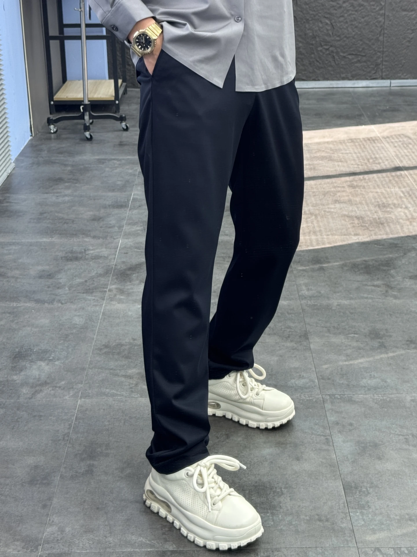 

Svip3D 3D Tailored Men's Slim Fit Straight Leg Casual Pants Comfortable Elastici Pure Color Autumn Collection