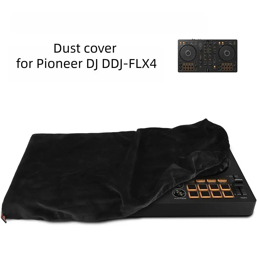 1Pcs with Elastic Band DJ Controller Dust Cover Short Soft Protective Sleeve Reusable Dustproof Case