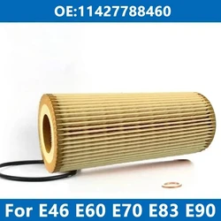 1/6/10PCS Car Oil Filter 11427788460 For BMW E46 E90 E91 E92 E93 E60 E65 E66 E67 E83 E70 330d 530d 730d X3 X5 X6 M57D30 Engine