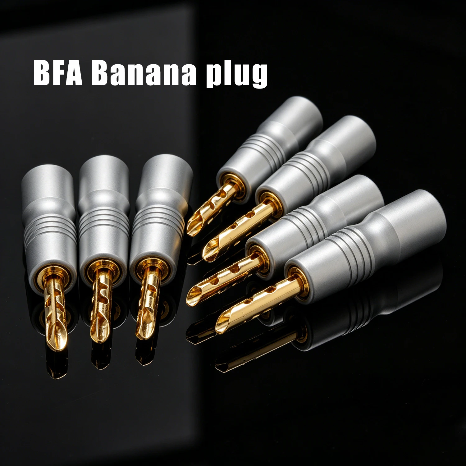 24K Gold-plated Z type BFA Banana plug HIFI Speaker Cable Wire Plug diy Speaker Cable Audiophile