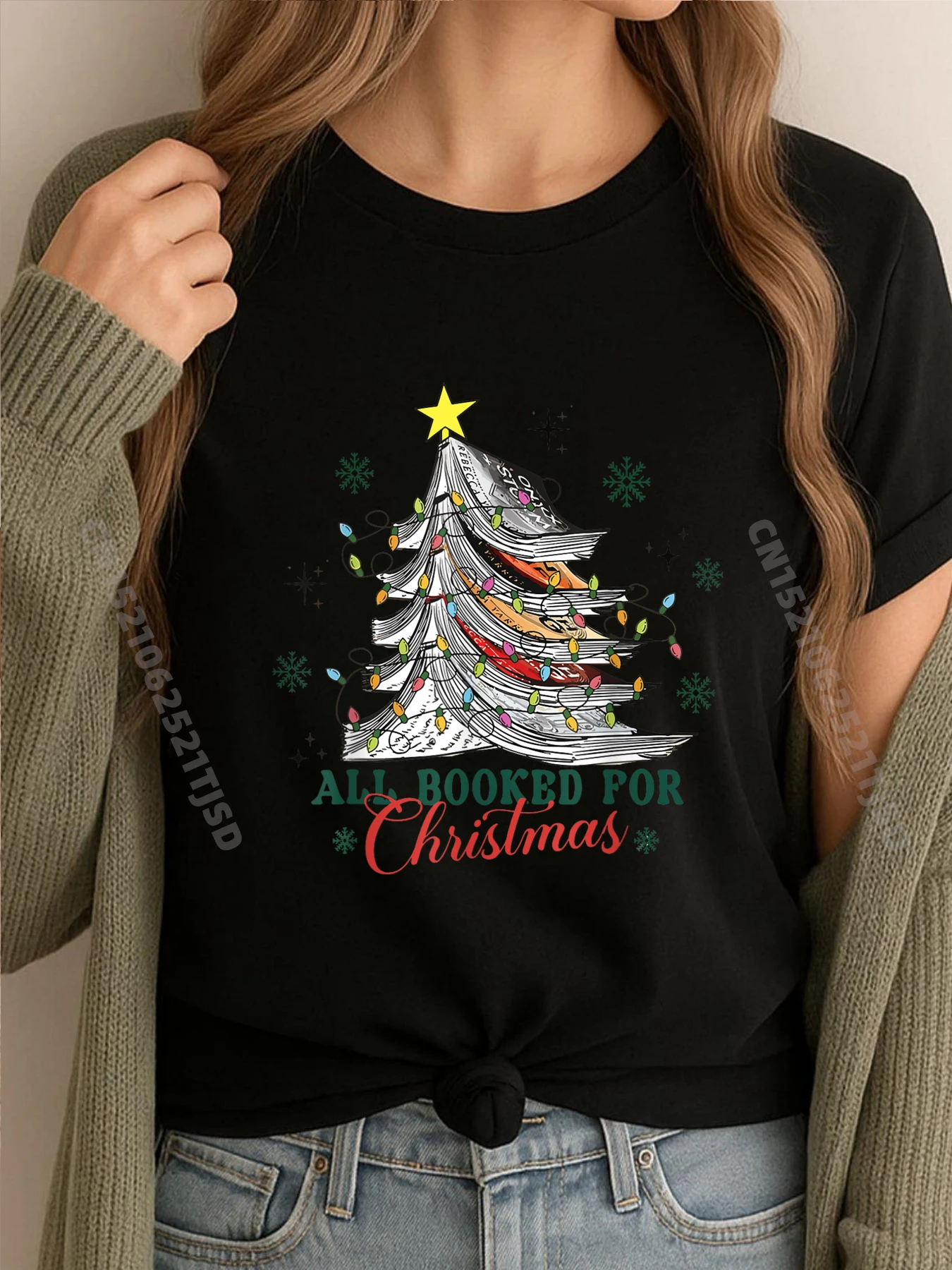 

Все заданные рождественской книгой Рождественские елочные огни Забавные рубашки Женская футболка