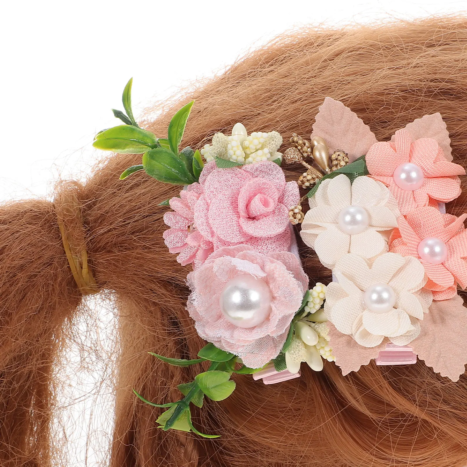 

2 Pcs Artificial Flower Hairpin Toddler Clip Clips Barrettes Decorative for Girls Headpiece Small and Fresh