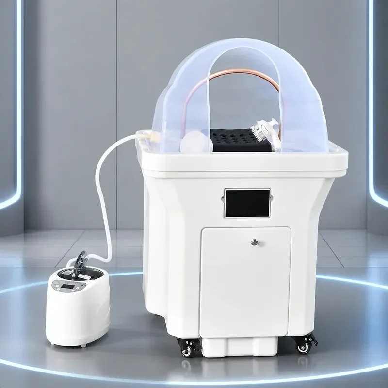 Portable Water Storage Tank Head Treatment Instrument Movable Shampoo Basin Water Circulation Fumigation Beauty Grafting Head