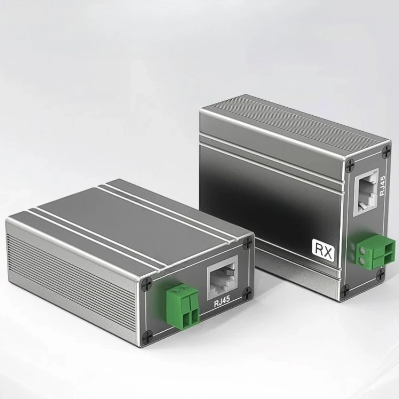 

Audio extender Left and right channel 3.5 headphone hole to network cable Network RJ45 transmitter Analog audio signal