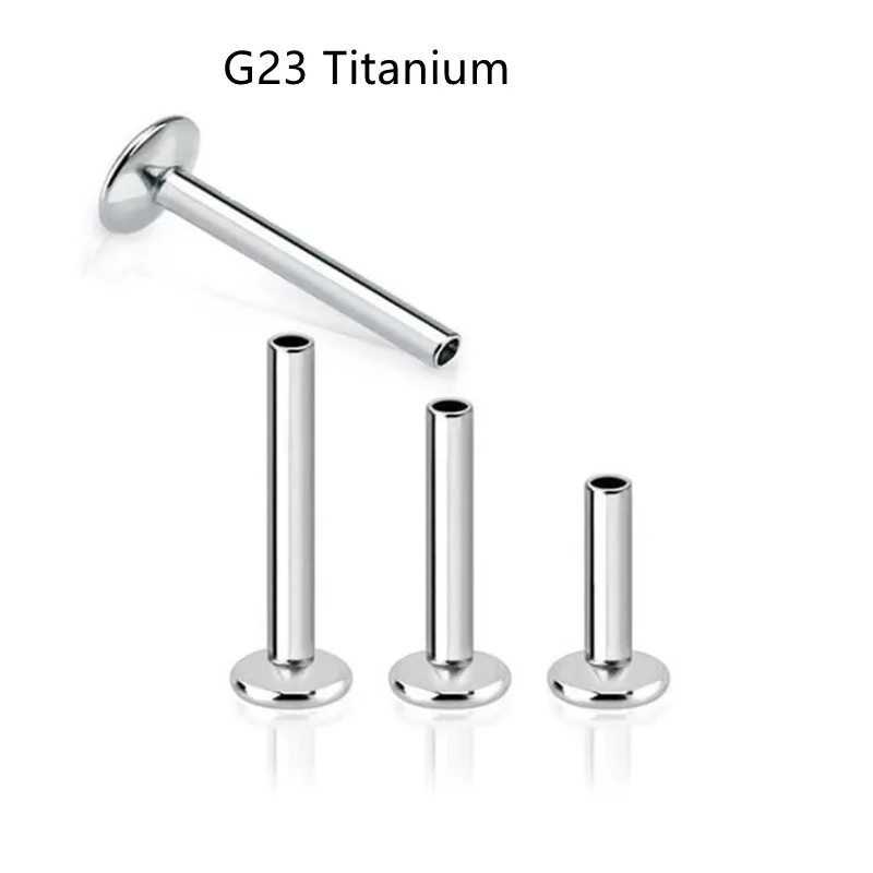 

50pcs Body Jewelry-G23 Titanium Internally Thread Bar Lip Cheek Tragus Bar Piercing 16g Labret Bar Piercing DIY Accessory