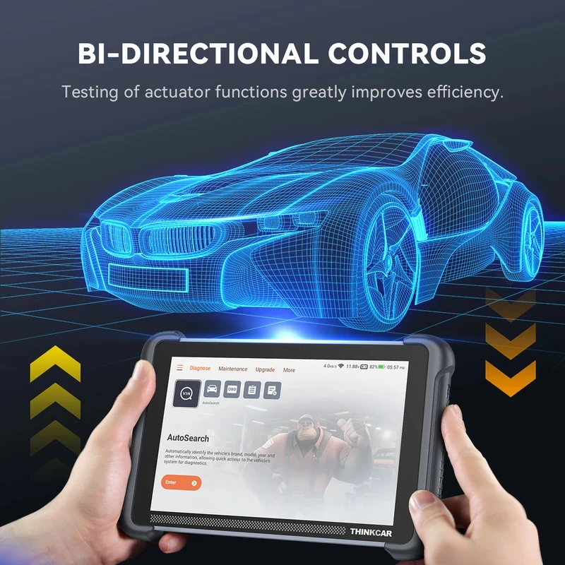 

Global Version THINKSCAN 689BT Lifetime Free Auto OBD2 Scanner CANFD DOIP Full System Actuator Test 34 Reset Car Diagnostic Tool