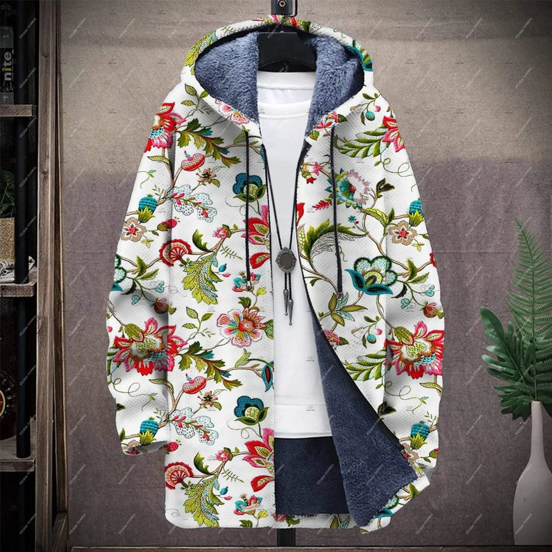 Hippie Graffiti Gradient Colorful Vintage Retro Harajuku 3DPrint Windbreaker Casual Winter Overcoat Fleece Zip Plush Hoodies Q3