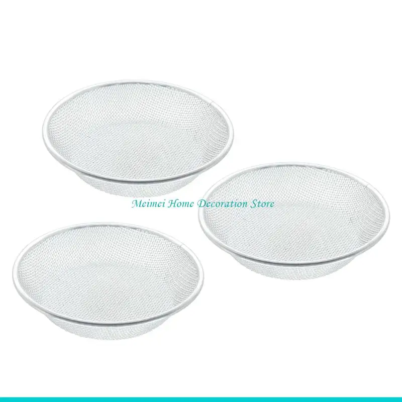 H7BF 3 Piece Soil Sifting Set Mesh Screens For Garden Compost Sand And Gravels Filtering Ergonomic Handles