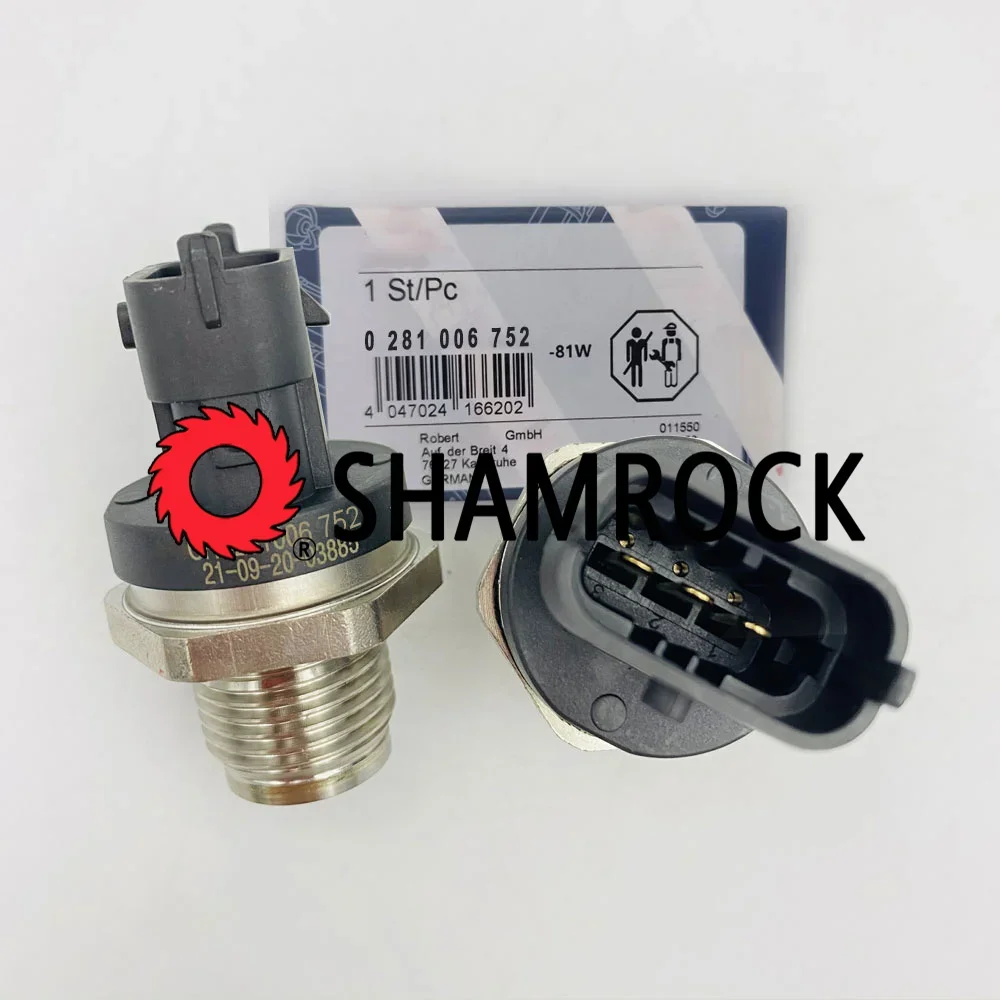 New Original Fuel Rail Pressure Sensor  0281006752 55280822 For AALFA ROMEO DOBLO PUNTO JJEEP RENEGADE LLANCIA 2010- 1 Year AC