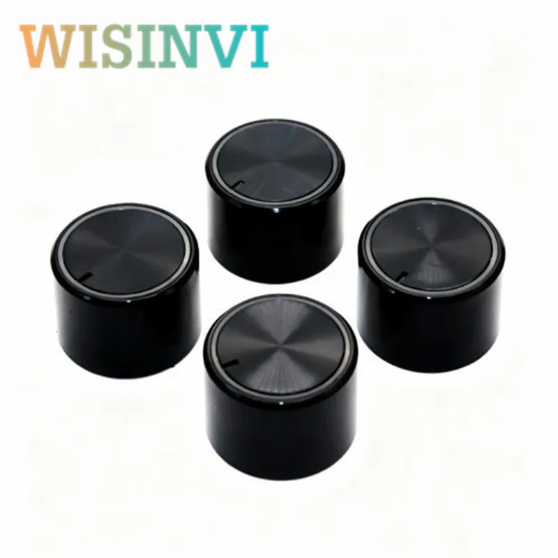 5pcs 30X19/25X17mm Transmitting Knob 6mm Spline shaft Plastic Volume Control Knob Cap for HIFI Amplifier Potentiometer Encoder