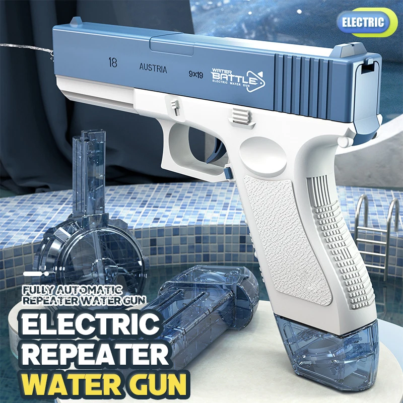 Water Gun Electric Automatic Guns Pistol Large Capacity Portable Children Summer Beach Outdoor Fight Games Fantasy Toys Gifts