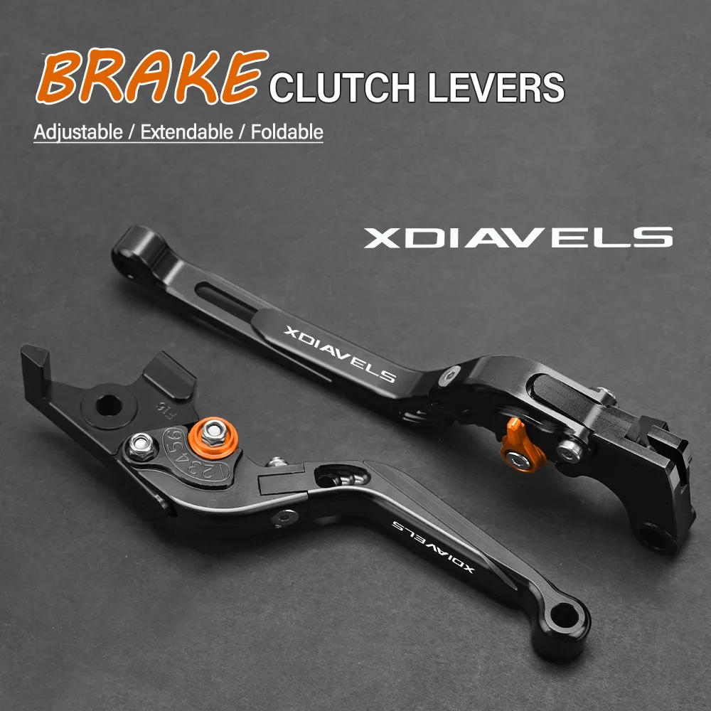 

FOR DUCATI XDiavel S 2011-2015 2016 Motorcycle Hand Brake Clutch Adjustable Levers Handle Folding Extendable Lever grip foldable