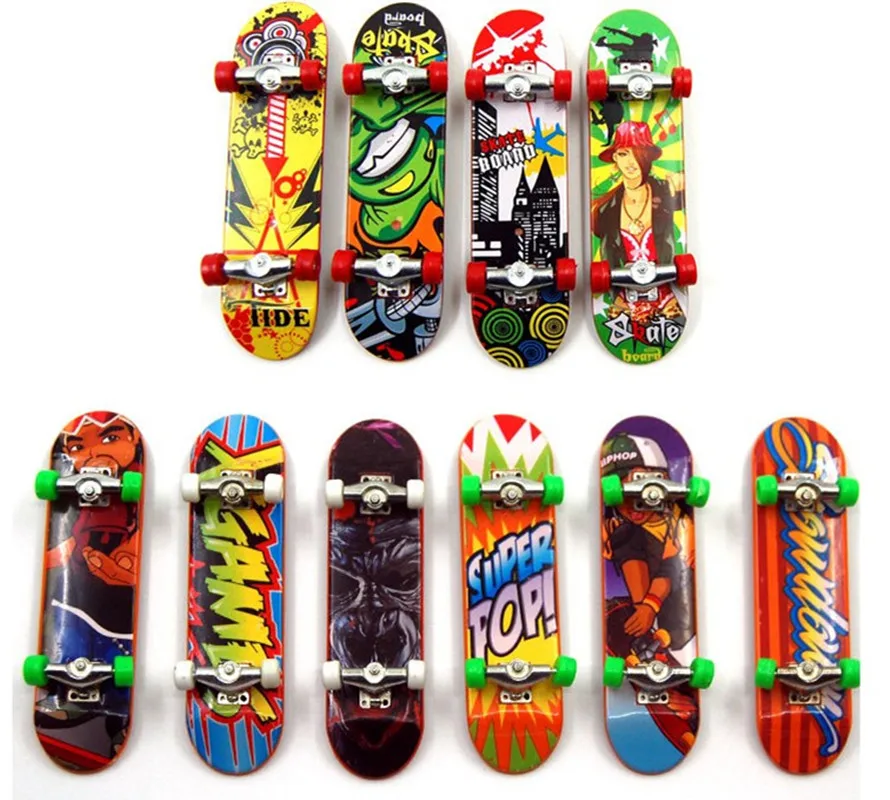 ZK20 Print profesjonalny stojak ze stopu FingerBoard deskorolka Mini deska palcowa Skate truck Finger Skateboard dla dzieci zabawka prezent