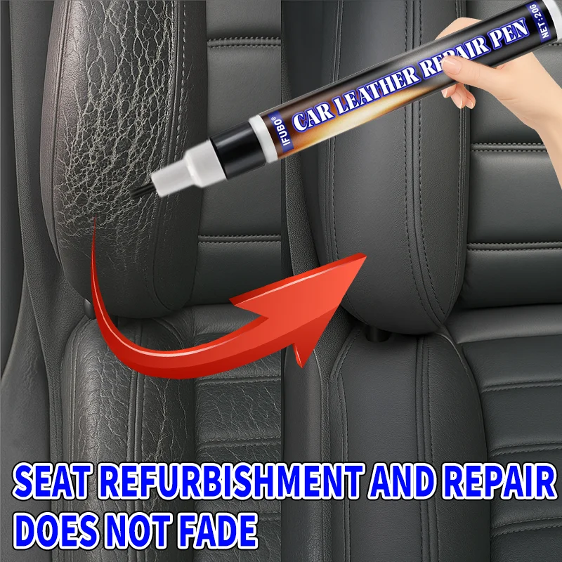 IFUBO 20g Car Leather Repair Pen Professional Non-Fading Waterproof Wear-Resistant Seat Refurbishment Pen for Auto Interior