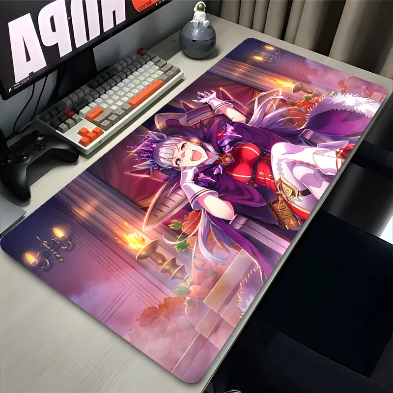 لوحة ماوس سفينة ذهبية Umamusume Pretty Derby Mouse Mat المطاط لوحة مفاتيح الألعاب غرزة قفل حافة لوحة الماوس مكتب الكمبيوتر المحمول حصيرة