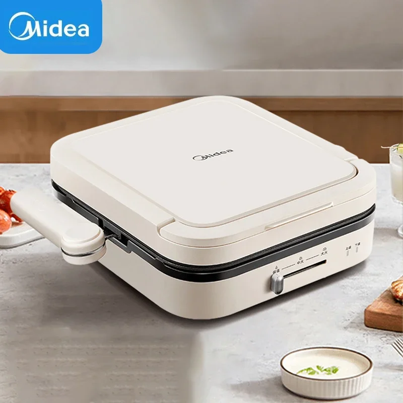 Midea Elektrische Pannenkoekenpan BBQ-machine Huishoudelijke Dubbelzijdige Verwarming Pannenkoekenpan Verbeterde Multifunctionele Steak Pannenkoeken