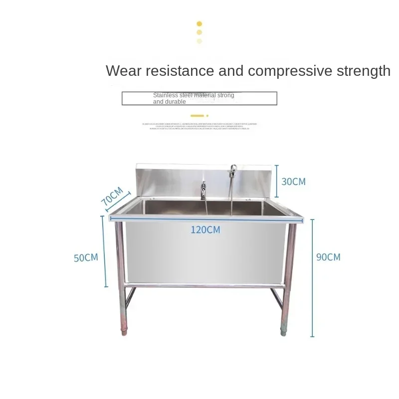 Stainless steel thickened dog bath housd pet bath pet store cat and dog cleaning custom