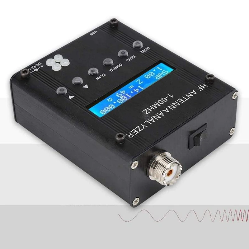 Antenna Analyzer,Bluetooth Digital Shortwave Antenna Analyzer MR300 Output 2.0V Pp Typical Adjustable Meter Tester